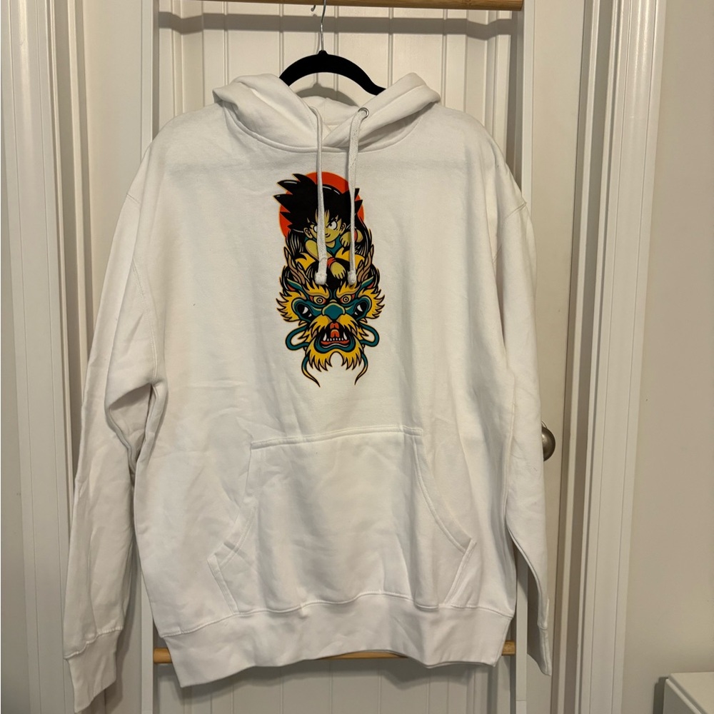 White Hoodie Dragon Ball Hoodie